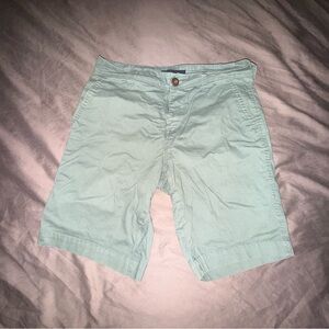 Aeropostale Mint Green Flat Front Khaki Shorts